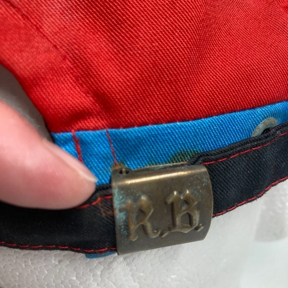 Rowing Blazers New York Hat Cap Adult Blue Red Yellow Rugby Adjustable  FLAW